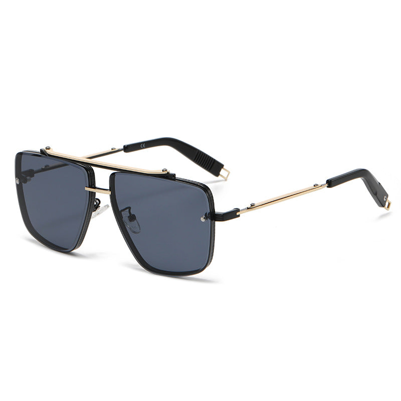 Twin-beam Metal Sunglasses For Men - Stormyjay