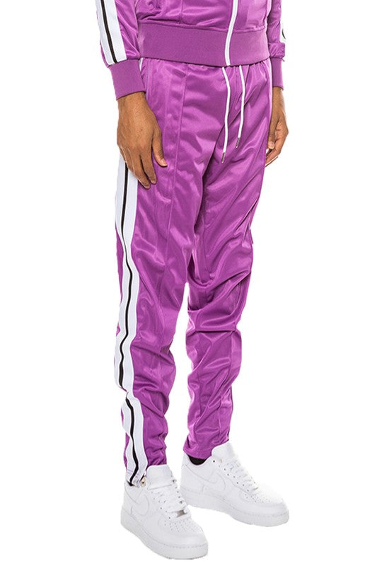 STRIPED TAPE TRACK PANTS - Stormyjay