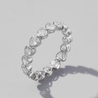 925 Sterling Silver Zircon Heart Ring - Stormyjay