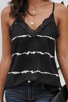 Lace Detail V-Neck Cami - Stormyjay