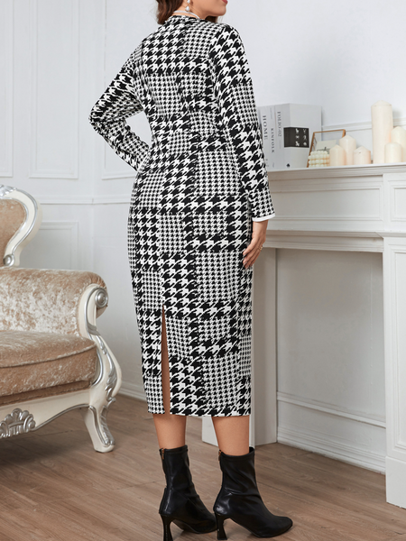 Zippered Plaid Dress HFH5TCERWR - Stormyjay