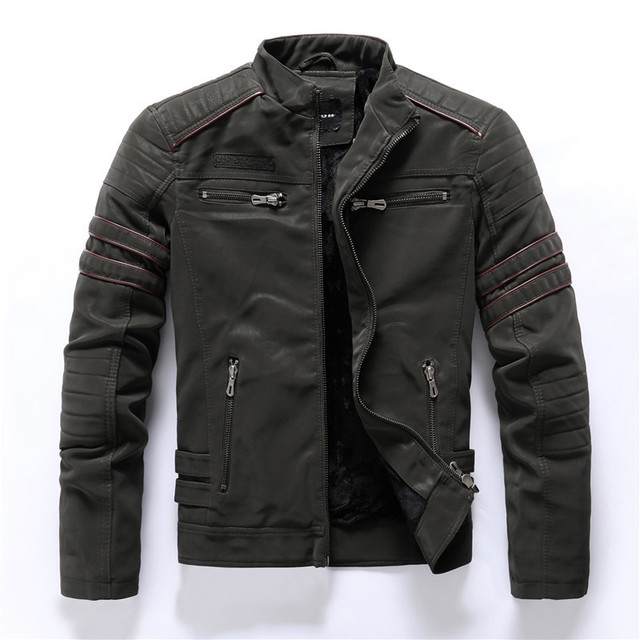 Men Leather Jacket - Stormyjay