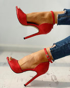 Super high heel plus size women high heel sandals - Stormyjay