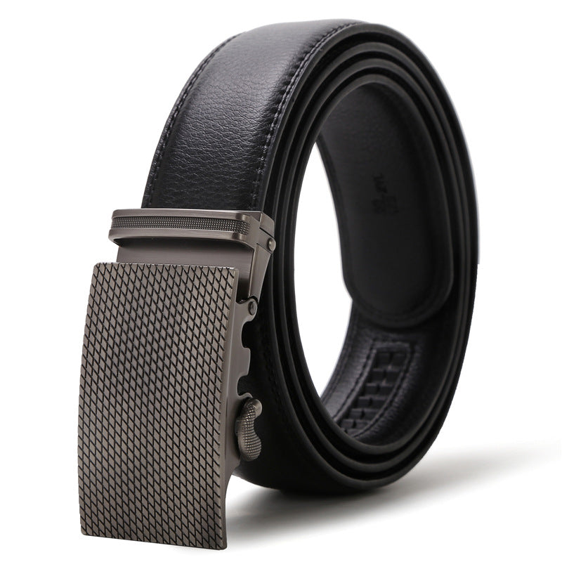 Automatic Buckle Belt Men's High-end Belt Belts Cost-effective Belt Men - Stormyjay