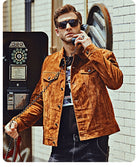 Leather Biker Jacket For Men American - Stormyjay