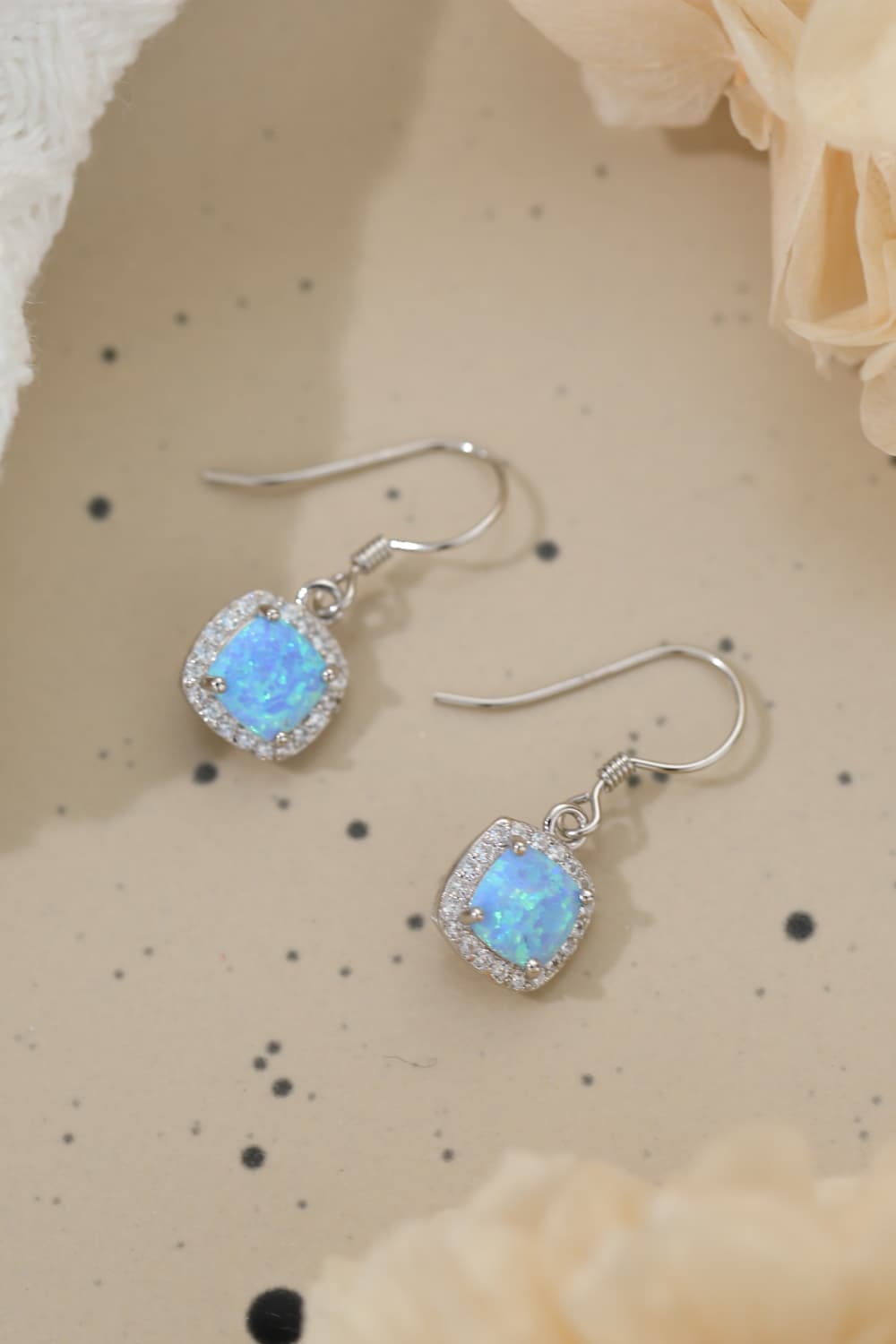 Opal Square Drop Earrings - Stormyjay