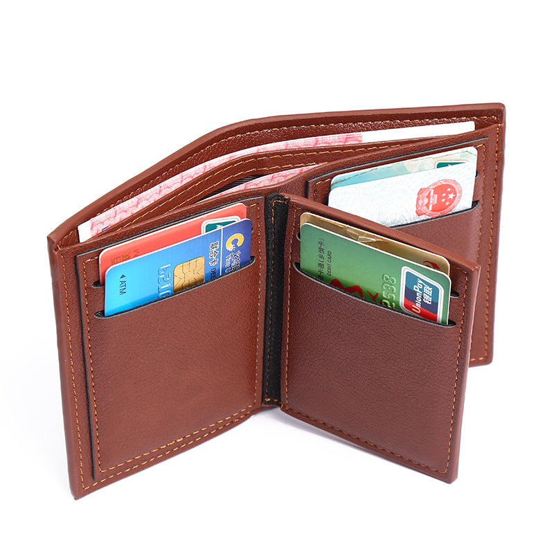 Wallet Men Short Leather Wallet Wallet Men - Stormyjay