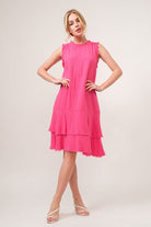 And The Why Washed Fringe Detail Tiered Dress - Stormyjay