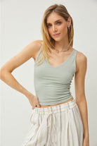 Be Cool V-Neck Wide Strap Tank - Stormyjay