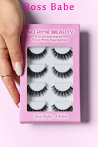 SO PINK BEAUTY Faux Mink Eyelashes 5 Pairs - Stormyjay