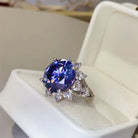 10 Carat Moissanite 925 Sterling Silver Ring - Stormyjay