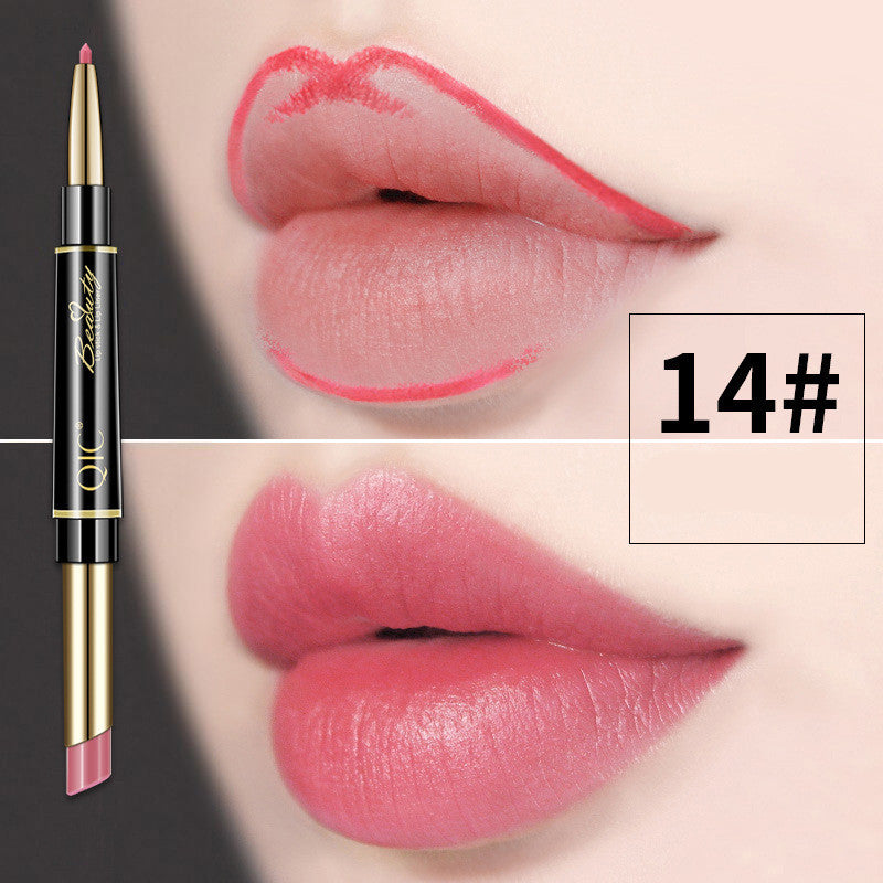 Double Head Lipstick Pen Waterproof And Makeup Holding - Stormyjay