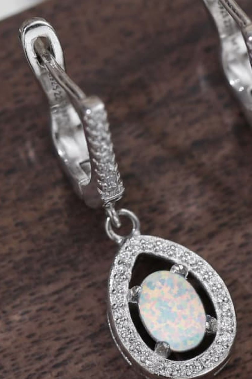 Opal Pear Shaped Drop Earrings - Stormyjay