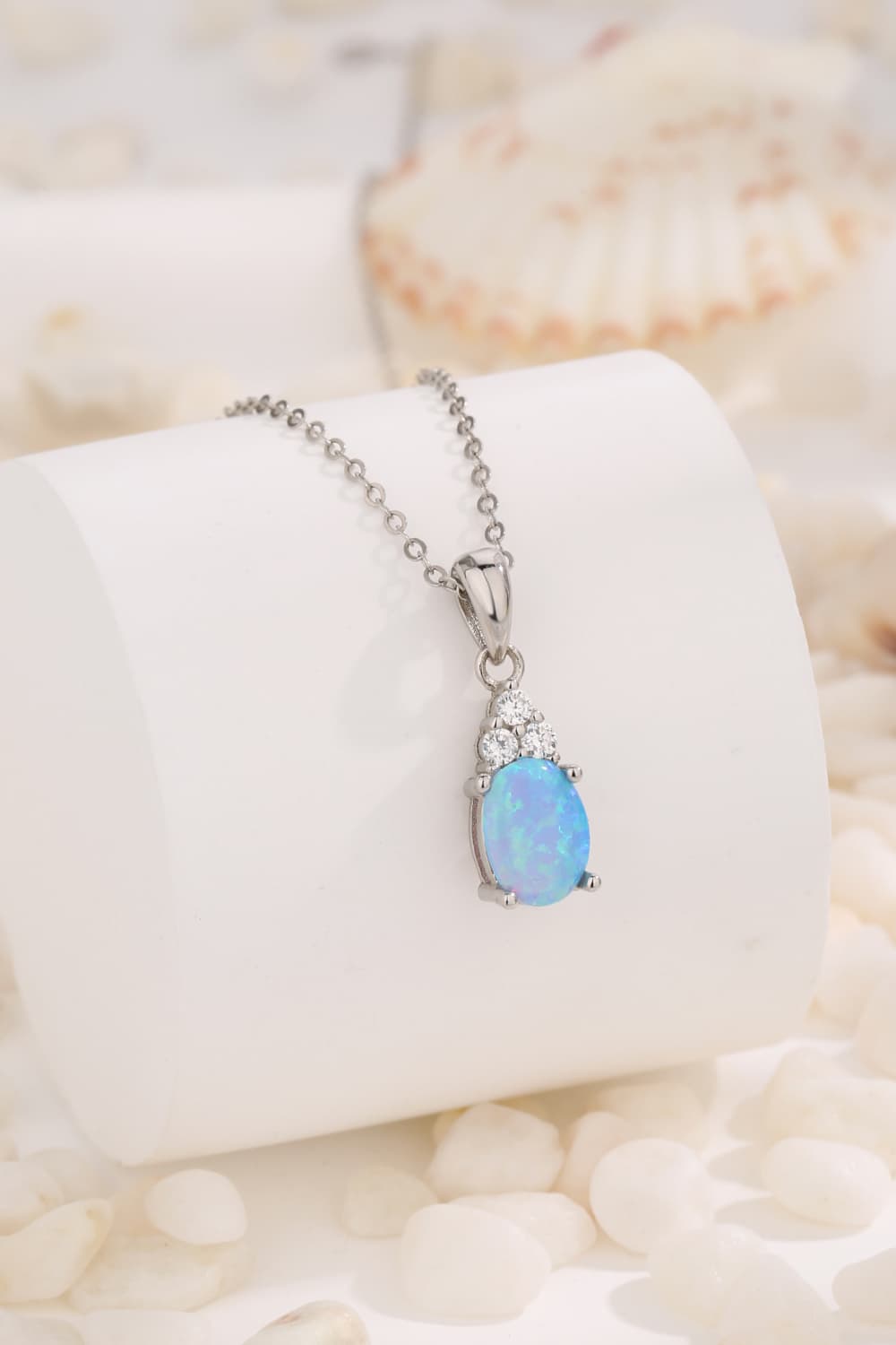 Find Your Center Opal Pendant Necklace - Stormyjay