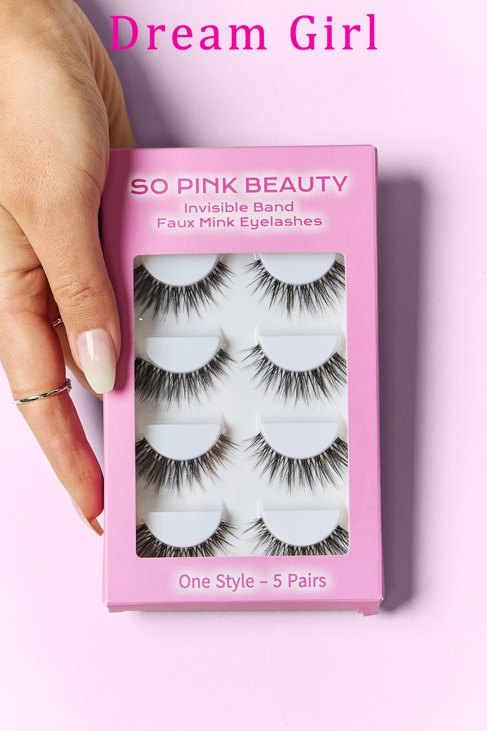 SO PINK BEAUTY Faux Mink Eyelashes 5 Pairs - Stormyjay