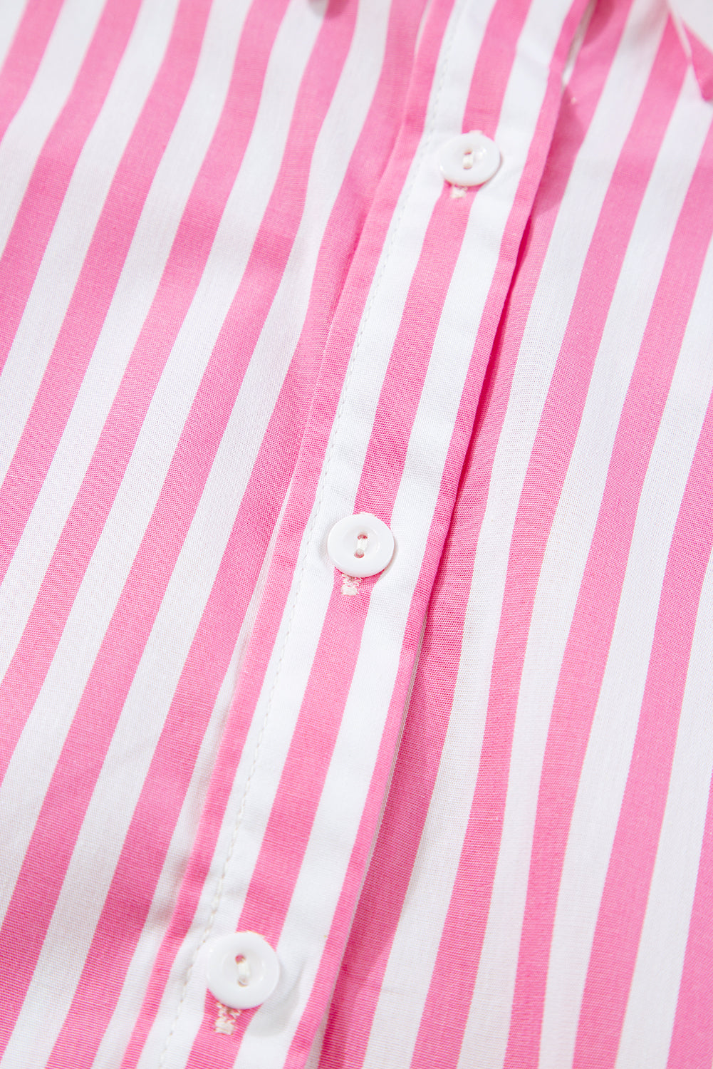 Pink Stripe Button Up Dolman Shirt - Stormyjay