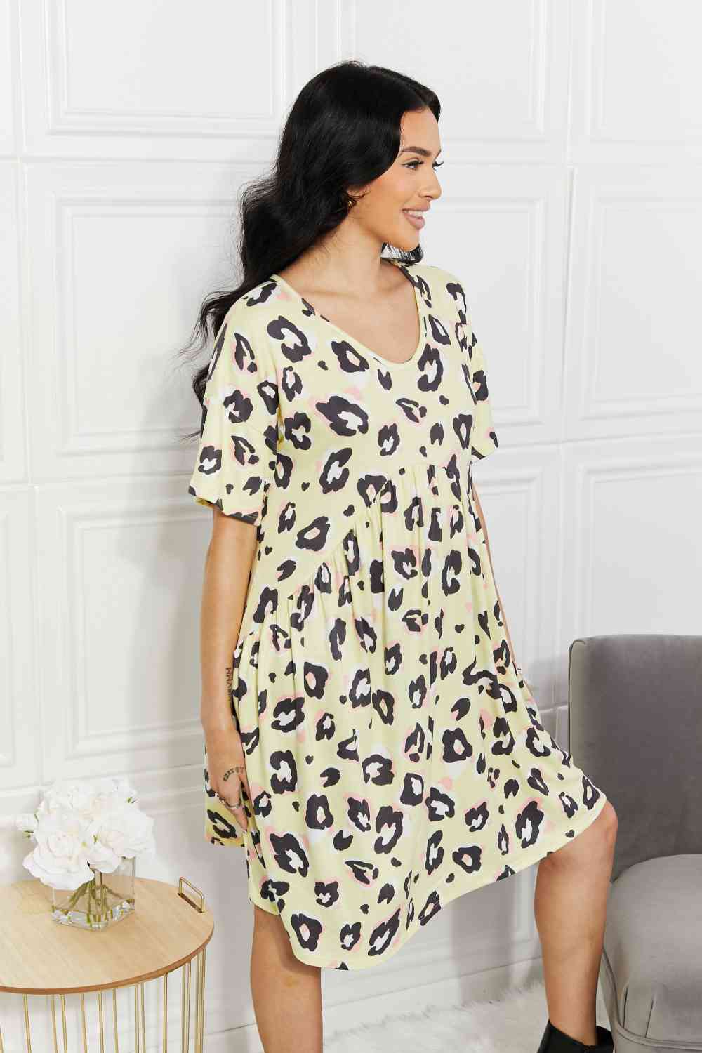 BOMBOM Take It Easy Animal Print Dress - Stormyjay