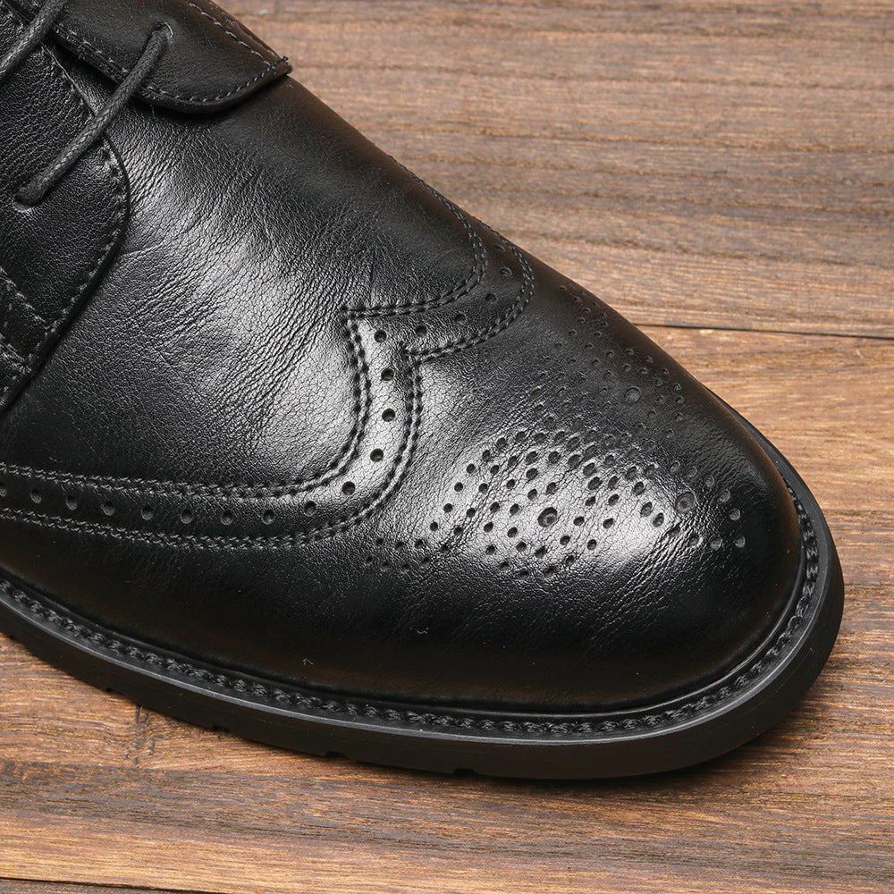 Dress for success with our large-size soft leather business shoes. - Stormyjay