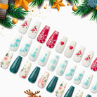 72-Piece Christmas Theme ABS Press-On Nails - Stormyjay