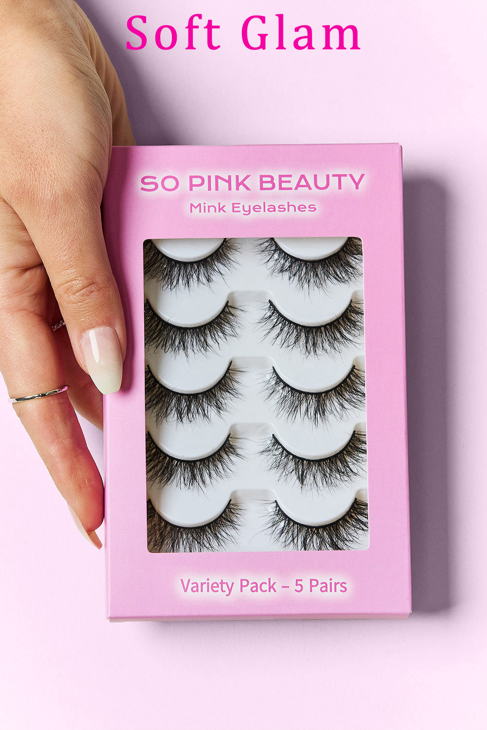 SO PINK BEAUTY Mink Eyelashes 5 Pairs - Stormyjay