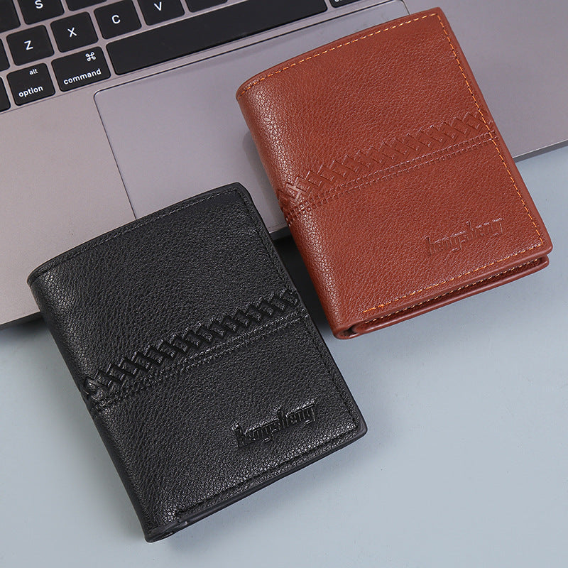 Wallet Men Short Leather Wallet Wallet Men - Stormyjay