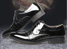 Step into fall fashion with pointed leather business dress shoes for men. - Stormyjay