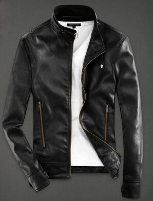 Men PU Leather Jacket - Stormyjay