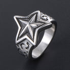 Stainless Steel Ring Men And Women Star Jewelry - Stormyjay