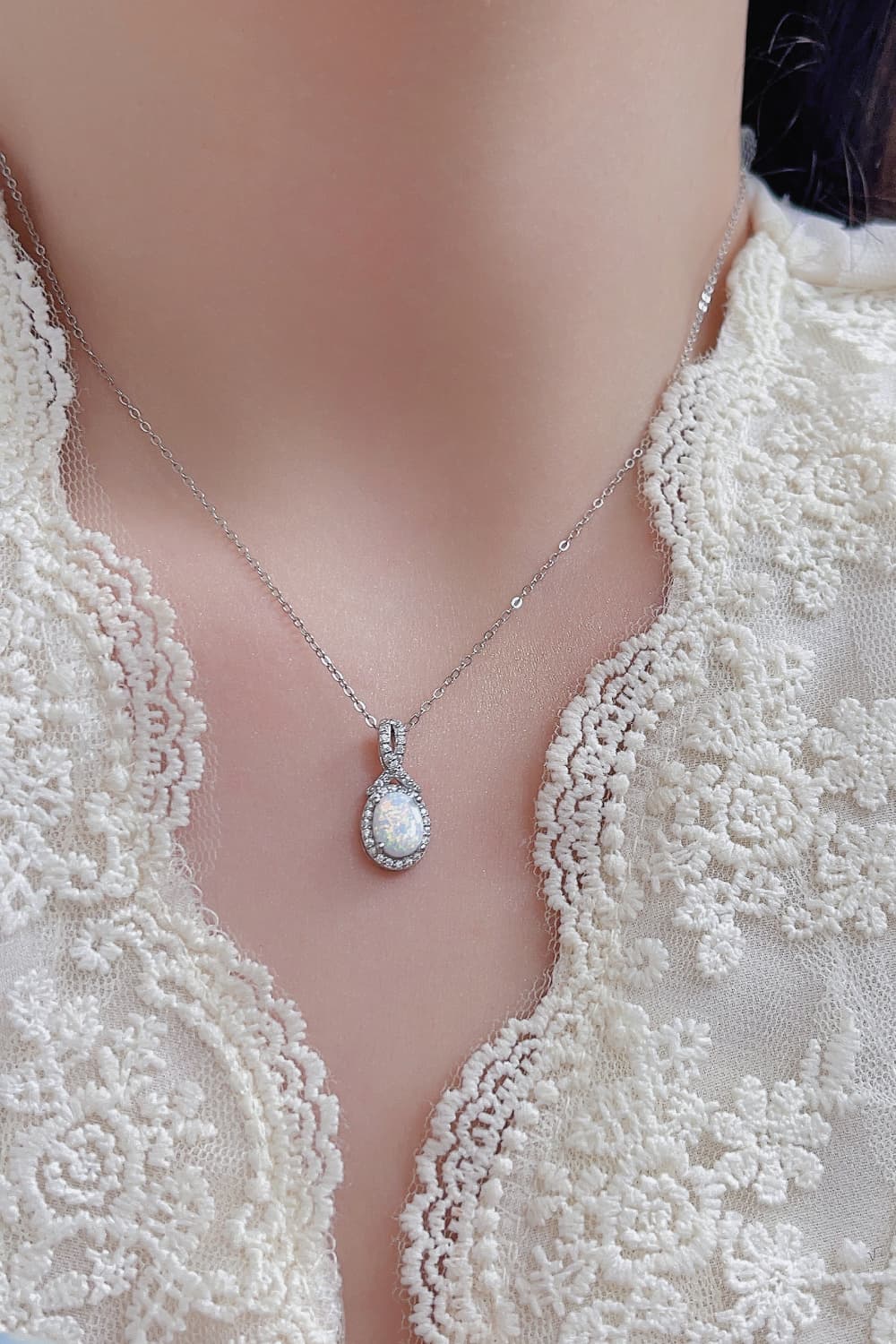 Feeling My Best Opal Pendant Necklace - Stormyjay