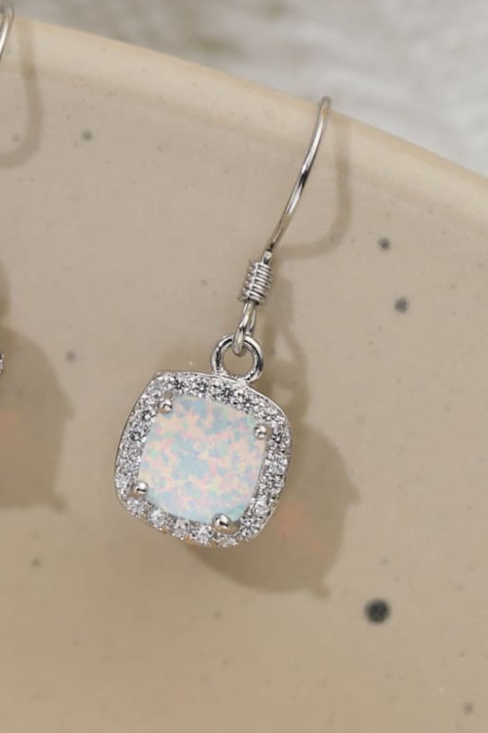 Opal Square Drop Earrings - Stormyjay