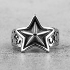 Stainless Steel Ring Men And Women Star Jewelry - Stormyjay