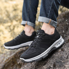 Casual Air Cushion Mesh Shoes Men Outdoor Breathable  Lace-up Sneakers Running Sports Shoes - Stormyjay