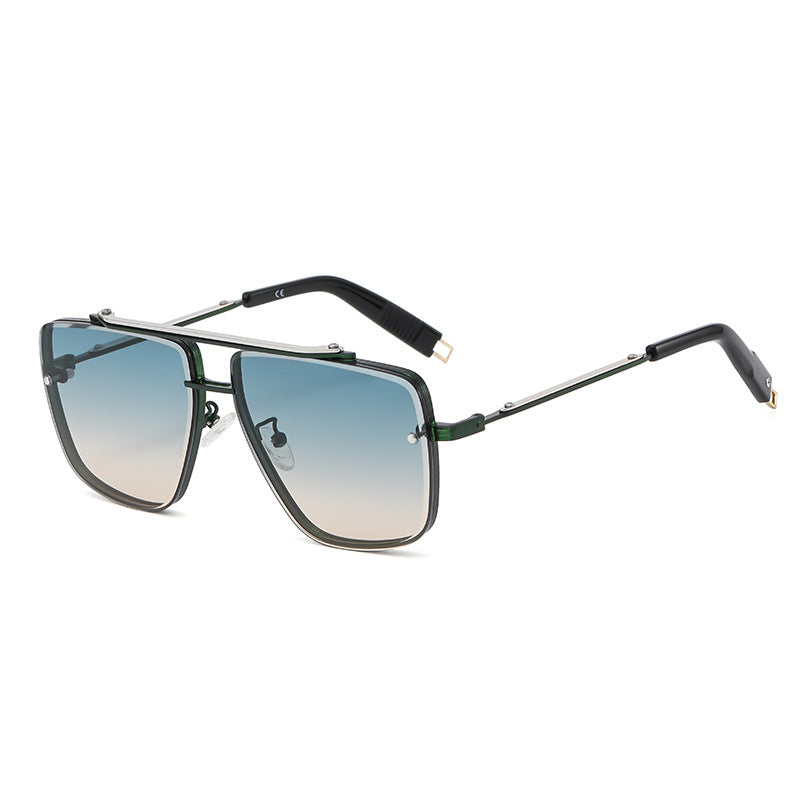 Twin-beam Metal Sunglasses For Men - Stormyjay