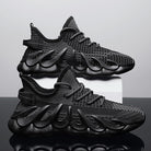 Fashion Sneakers With Wave Sole Cool Sports Shoes Men - Stormyjay