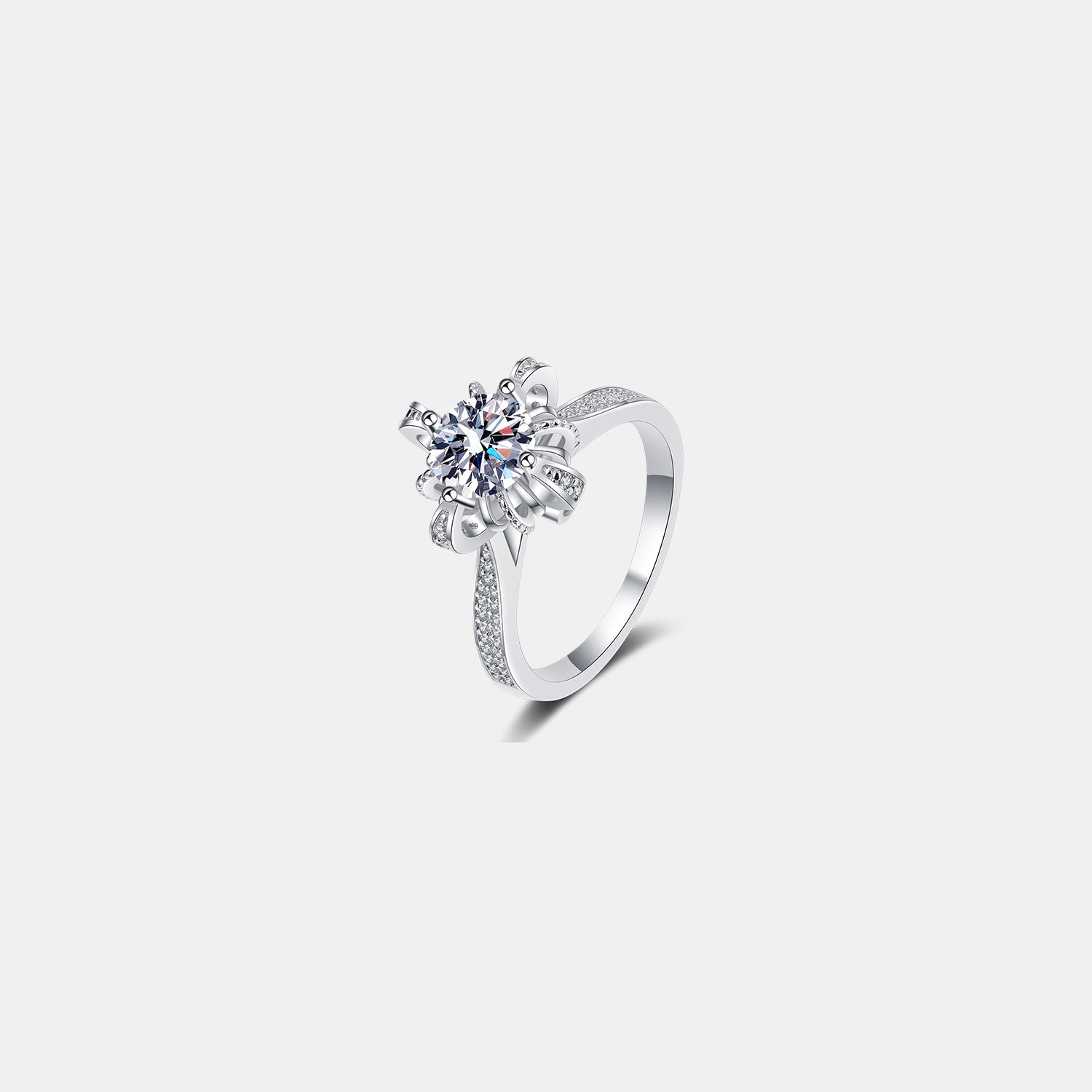 1 Carat Moissanite 925 Sterling Silver Ring - Stormyjay