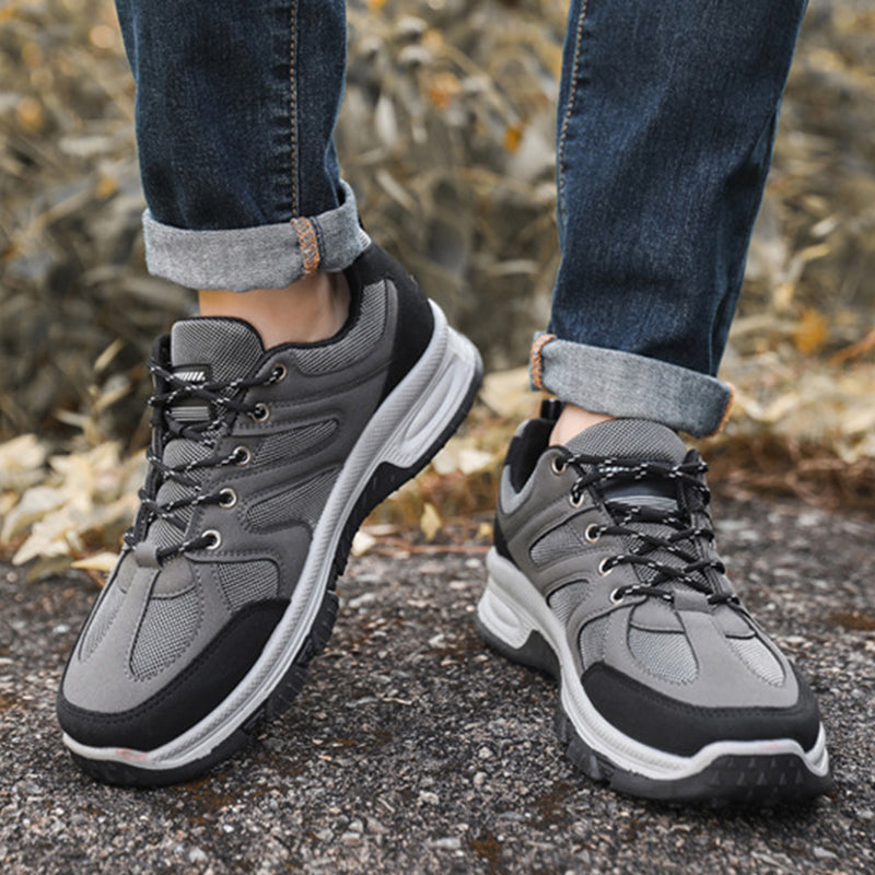 Casual Air Cushion Mesh Shoes Men Outdoor Breathable  Lace-up Sneakers Running Sports Shoes - Stormyjay