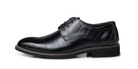 Large-size men's leather dress shoes, blending business sophistication with casual style. - Stormyjay