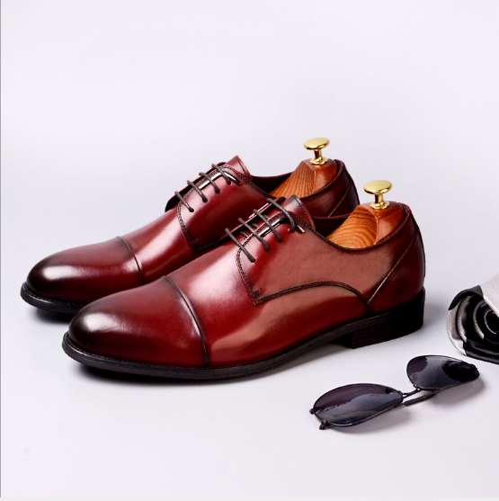 Youthful men's business leather dress shoes for a polished look. - Stormyjay