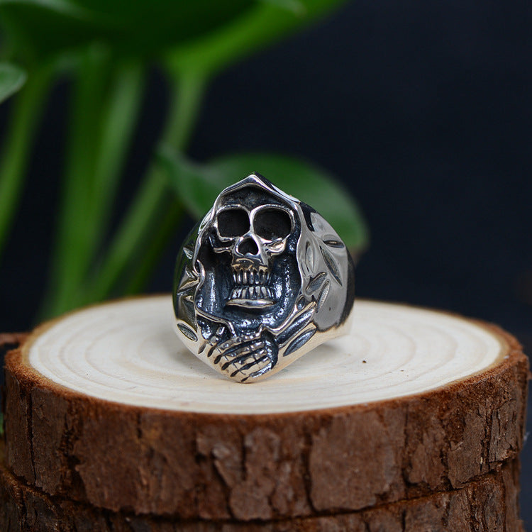 Explore our S925 sterling silver jewelry collection, featuring a single ring design tailored for men. - Stormyjay