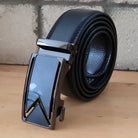 Men's Ratchet Belt Leather Mens Belt With Slide Buckle Ratchet Belts For Men USA - Stormyjay