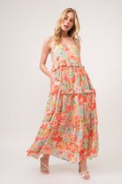 And The Why Floral Ruffled Tiered Maxi Cami Dress - Stormyjay