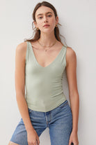 Be Cool V-Neck Wide Strap Tank - Stormyjay