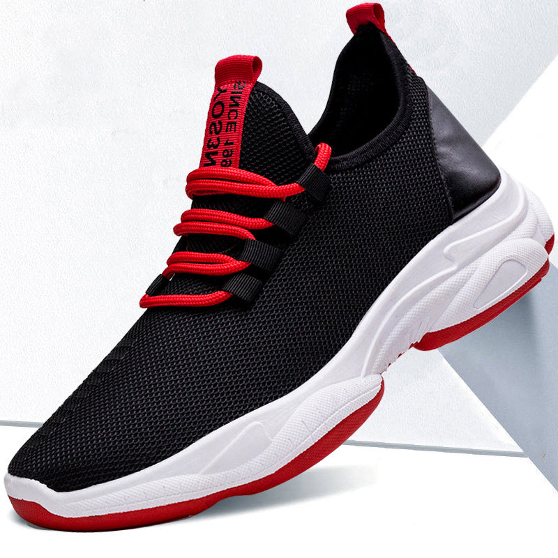 Men Sneakers Black White Sports Shoes - Stormyjay