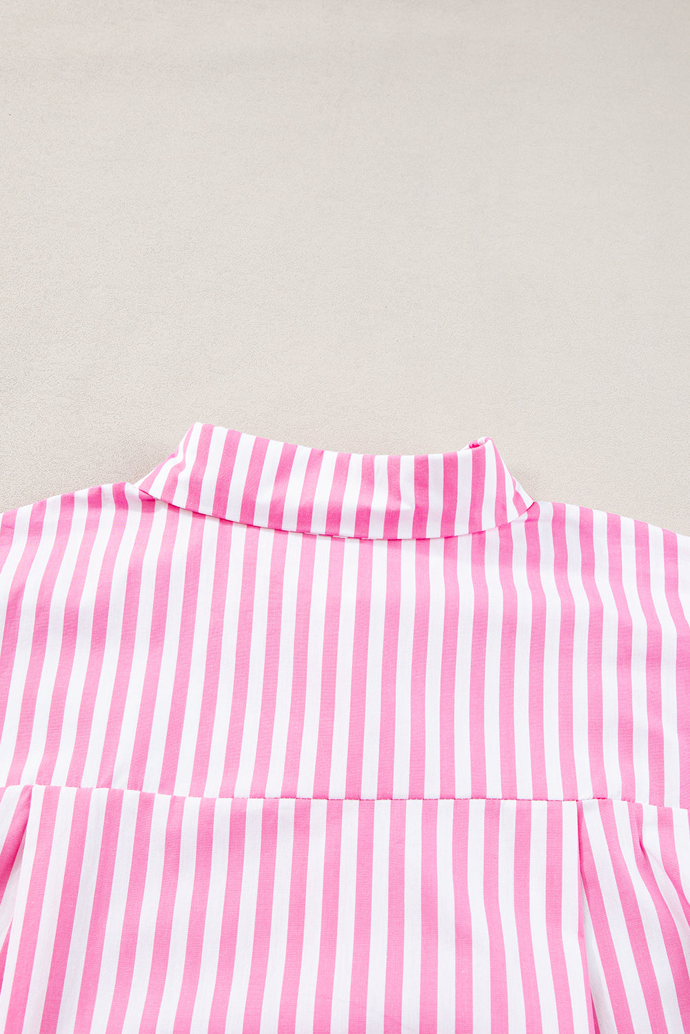 Pink Stripe Button Up Dolman Shirt - Stormyjay