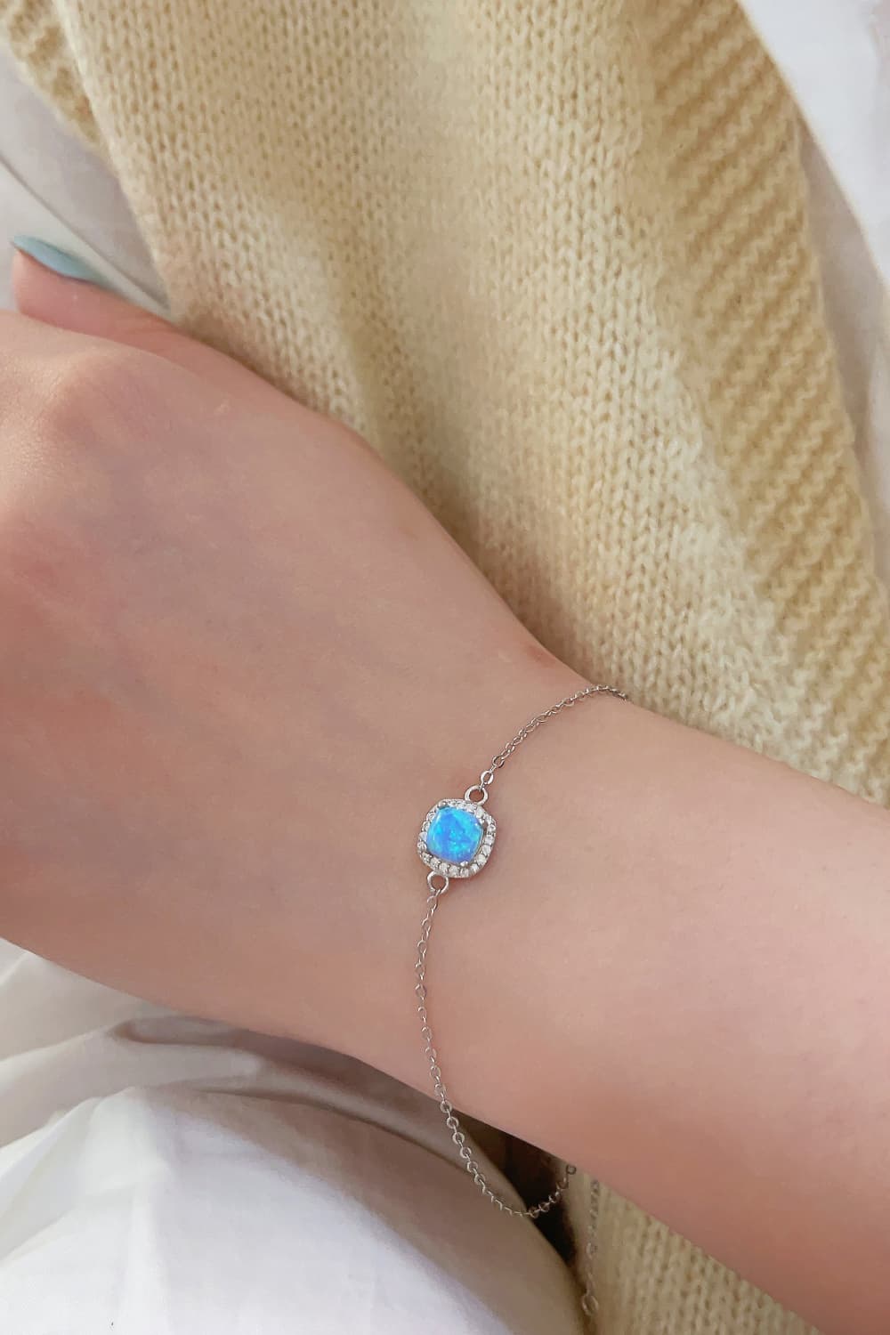 Opal Platinum-Plated Bracelet - Stormyjay