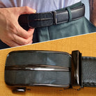 Men's Ratchet Belt Leather Mens Belt With Slide Buckle Ratchet Belts For Men USA - Stormyjay