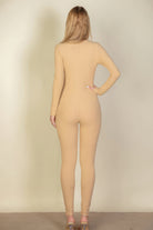 Ribbed Scoop Neck Long Sleeve Jumpsuit - Stormyjay