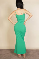 Ribbed Mermaid Hem Camisole Maxi Dress - Stormyjay