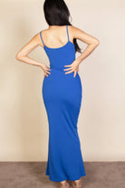 Ribbed Mermaid Hem Camisole Maxi Dress - Stormyjay