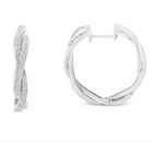 Sterling-Silver Diamond Hoop Earring (0.75 cttw, I-J Color, I2-I3 Clarity) - Stormyjay